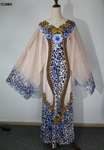 Load image into Gallery viewer, New African  Sexy Slim Ruffle Sleeve Long Party dress