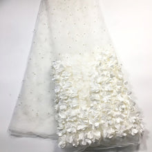 Load image into Gallery viewer, African Lace Fabric 2019 High Quality Lace Royal Blue  Lace Fabrics for Women French Beaded 3D Lace Fabric