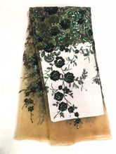 Load image into Gallery viewer, White Color African Lace Fabric 2019 Embroidered Nigerian Laces Fabric High Quality French Tulle Lace Fabric With Sequins