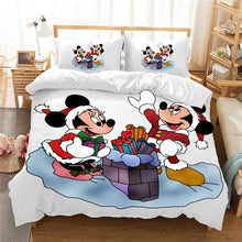 Load image into Gallery viewer, Christmas Mickey Minnie Bedding Set  Duvet Cover Pillowcase  Home Textile Adult Children Gift Queen King Size Bedding Set