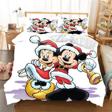 Load image into Gallery viewer, Christmas Mickey Minnie Bedding Set  Duvet Cover Pillowcase  Home Textile Adult Children Gift Queen King Size Bedding Set