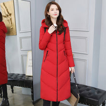 Load image into Gallery viewer, X-long Hooded Bakery Oversize Winter Down Coat Student Thick Warm Jacket Cotton Padded Wadded Parkas Big Pocket