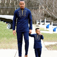 Load image into Gallery viewer, African pants suit for  father son dashiki embroidery clothing
