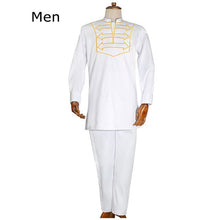 Load image into Gallery viewer, African pants suit for  father son dashiki embroidery clothing