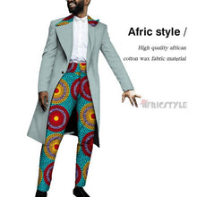 Load image into Gallery viewer, Handsome Dashiki Bazin Riche Causal Suits Blazer and Pant Set Formal Batik African Print Clothing for Wedding