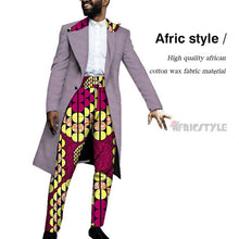 Load image into Gallery viewer, Handsome Dashiki Bazin Riche Causal Suits Blazer and Pant Set Formal Batik African Print Clothing for Wedding