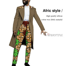 Load image into Gallery viewer, Handsome Dashiki Bazin Riche Causal Suits Blazer and Pant Set Formal Batik African Print Clothing for Wedding