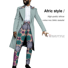 Load image into Gallery viewer, Handsome Dashiki Bazin Riche Causal Suits Blazer and Pant Set Formal Batik African Print Clothing for Wedding