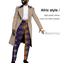 Load image into Gallery viewer, Handsome Dashiki Bazin Riche Causal Suits Blazer and Pant Set Formal Batik African Print Clothing for Wedding
