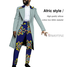 Load image into Gallery viewer, Handsome Dashiki Bazin Riche Causal Suits Blazer and Pant Set Formal Batik African Print Clothing for Wedding