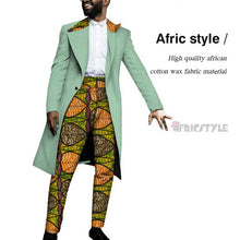 Load image into Gallery viewer, Handsome Dashiki Bazin Riche Causal Suits Blazer and Pant Set Formal Batik African Print Clothing for Wedding