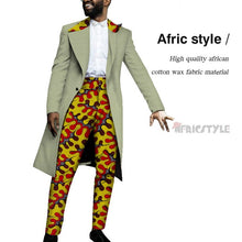 Load image into Gallery viewer, Handsome Dashiki Bazin Riche Causal Suits Blazer and Pant Set Formal Batik African Print Clothing for Wedding