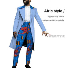 Load image into Gallery viewer, Handsome Dashiki Bazin Riche Causal Suits Blazer and Pant Set Formal Batik African Print Clothing for Wedding