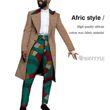 Load image into Gallery viewer, Handsome Dashiki Bazin Riche Causal Suits Blazer and Pant Set Formal Batik African Print Clothing for Wedding