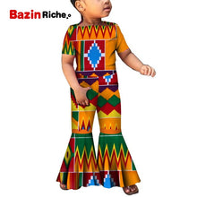 Load image into Gallery viewer, Girl African Print Jumpsuit