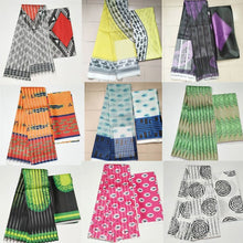 Load image into Gallery viewer, Silk wax fabric African fabric for dress silk ankara Fabric high quality  satin wax for Garment 4+2y !