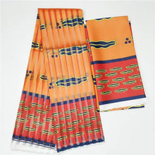 Load image into Gallery viewer, Silk wax fabric African fabric for dress silk ankara Fabric high quality  satin wax for Garment 4+2y !