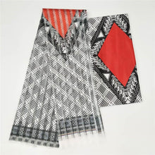 Load image into Gallery viewer, Silk wax fabric African fabric for dress silk ankara Fabric high quality  satin wax for Garment 4+2y !