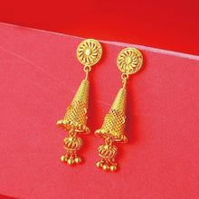 Load image into Gallery viewer, Dubai Gold Jewelry Drop Earrings For Women Exotic style 24 k Pure Gold color