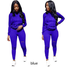 Load image into Gallery viewer, New Pink Letter Print Tracksuit Women Casual Outfits 2 Two Piece Set Full Pants Suits Plus Size Clothing Autumn