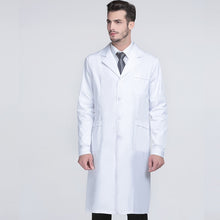 Load image into Gallery viewer, Men's Lab Coat Classic Notched Collar White Coat