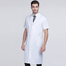 Load image into Gallery viewer, Men's Lab Coat Classic Notched Collar White Coat
