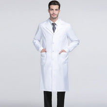 Load image into Gallery viewer, Men's Lab Coat Classic Notched Collar White Coat