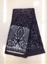 Load image into Gallery viewer, Wholesale African Lace Fabric 2020 High Quality Lace with Sequins French Net Nigerian Lace Fabrics for Dress JL916 Off White