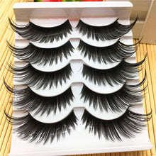 Load image into Gallery viewer, 5Pairs/Set Charming Black Eyelashes Very Exotic long and feather thick