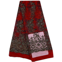 Load image into Gallery viewer, African Lace Fabric 2018 Embroidered French Laces Fabric High Quality French Tulle Lace Fabric For Wedding Party Dress A697
