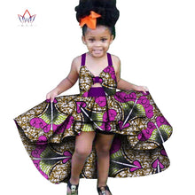Load image into Gallery viewer, Africa Children Clothing Dashiki ruffle Cute Girls Dresses