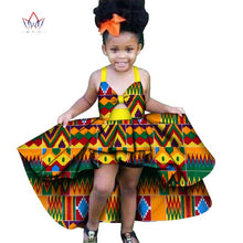 Load image into Gallery viewer, Africa Children Clothing Dashiki ruffle Cute Girls Dresses