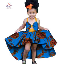 Load image into Gallery viewer, Africa Children Clothing Dashiki ruffle Cute Girls Dresses