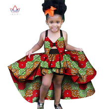 Load image into Gallery viewer, Africa Children Clothing Dashiki ruffle Cute Girls Dresses