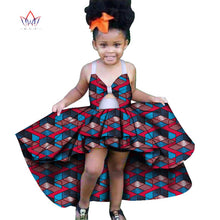 Load image into Gallery viewer, Africa Children Clothing Dashiki ruffle Cute Girls Dresses