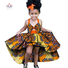 Load image into Gallery viewer, Africa Children Clothing Dashiki ruffle Cute Girls Dresses