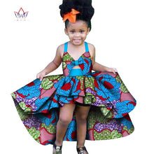 Load image into Gallery viewer, Africa Children Clothing Dashiki ruffle Cute Girls Dresses