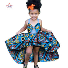 Load image into Gallery viewer, Africa Children Clothing Dashiki ruffle Cute Girls Dresses