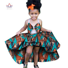 Load image into Gallery viewer, Africa Children Clothing Dashiki ruffle Cute Girls Dresses