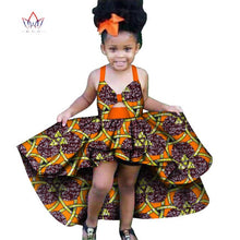Load image into Gallery viewer, Africa Children Clothing Dashiki ruffle Cute Girls Dresses