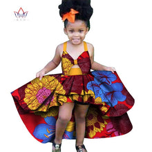 Load image into Gallery viewer, Africa Children Clothing Dashiki ruffle Cute Girls Dresses