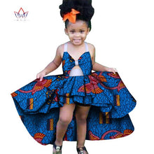 Load image into Gallery viewer, Africa Children Clothing Dashiki ruffle Cute Girls Dresses