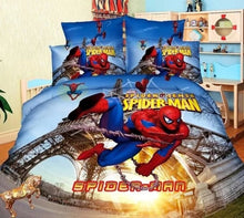 Load image into Gallery viewer, Disney Spiderman Bedding Set Cartoon Boy Bed linens 3d Single twin size 2/3/4pc Duvet/Comforter Cover Kids Teen Birthday Gifts