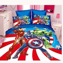 Load image into Gallery viewer, Disney Spiderman Bedding Set Cartoon Boy Bed linens 3d Single twin size 2/3/4pc Duvet/Comforter Cover Kids Teen Birthday Gifts