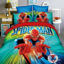 Load image into Gallery viewer, Disney Spiderman Bedding Set Cartoon Boy Bed linens 3d Single twin size 2/3/4pc Duvet/Comforter Cover Kids Teen Birthday Gifts