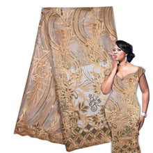 Load image into Gallery viewer, Latest French Laces Fabrics High Quality Sequins Tulle African Laces Fabric Wedding French Tulle Lace A18B12-18