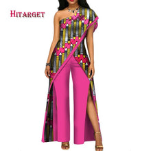 Load image into Gallery viewer, new autumn African Pant set for women sexy off shoulder Jumpsuit dashiki clothing batik wax printing print cotton