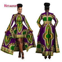 Load image into Gallery viewer, African Dresses Dashiki Cotton Wax Print Batik Sexy Long Dress
