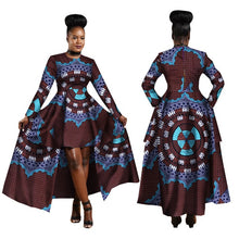 Load image into Gallery viewer, African Dresses Dashiki Cotton Wax Print Batik Sexy Long Dress