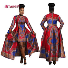 Load image into Gallery viewer, African Dresses Dashiki Cotton Wax Print Batik Sexy Long Dress